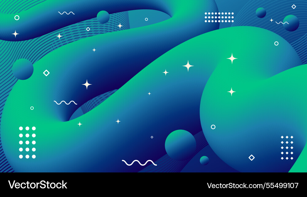Abstract modern background of flowing element vector image