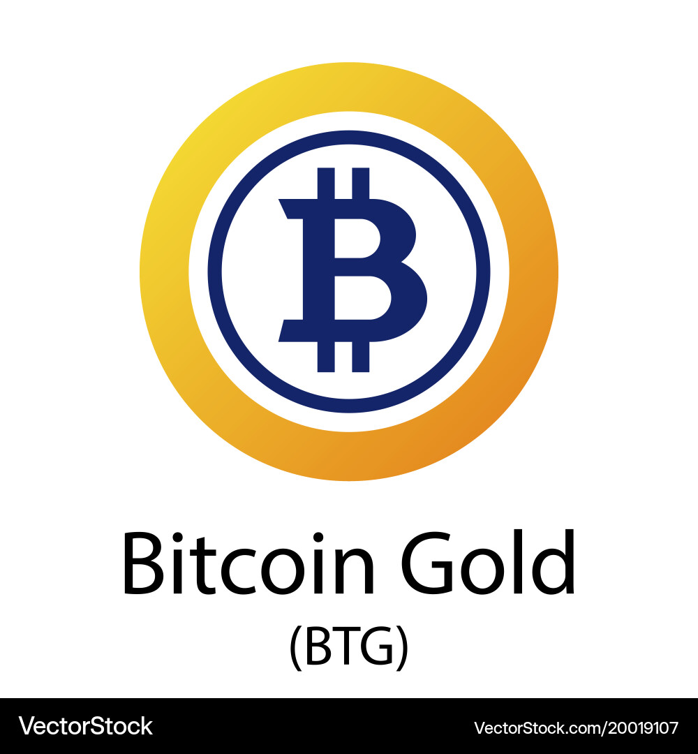 Bitcoin gold cryptocurrency symbol – Royalty-Free Vector | VectorStock