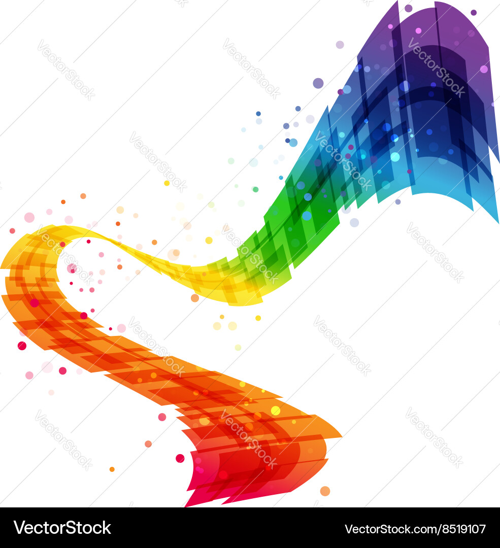 Dynamic Geometric Wave Background vector image
