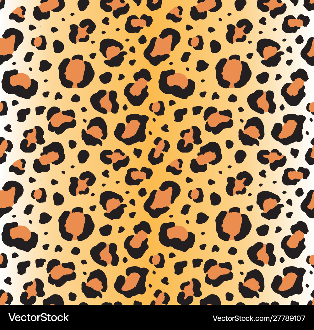 Leopard Print Seamless Pattern vector image