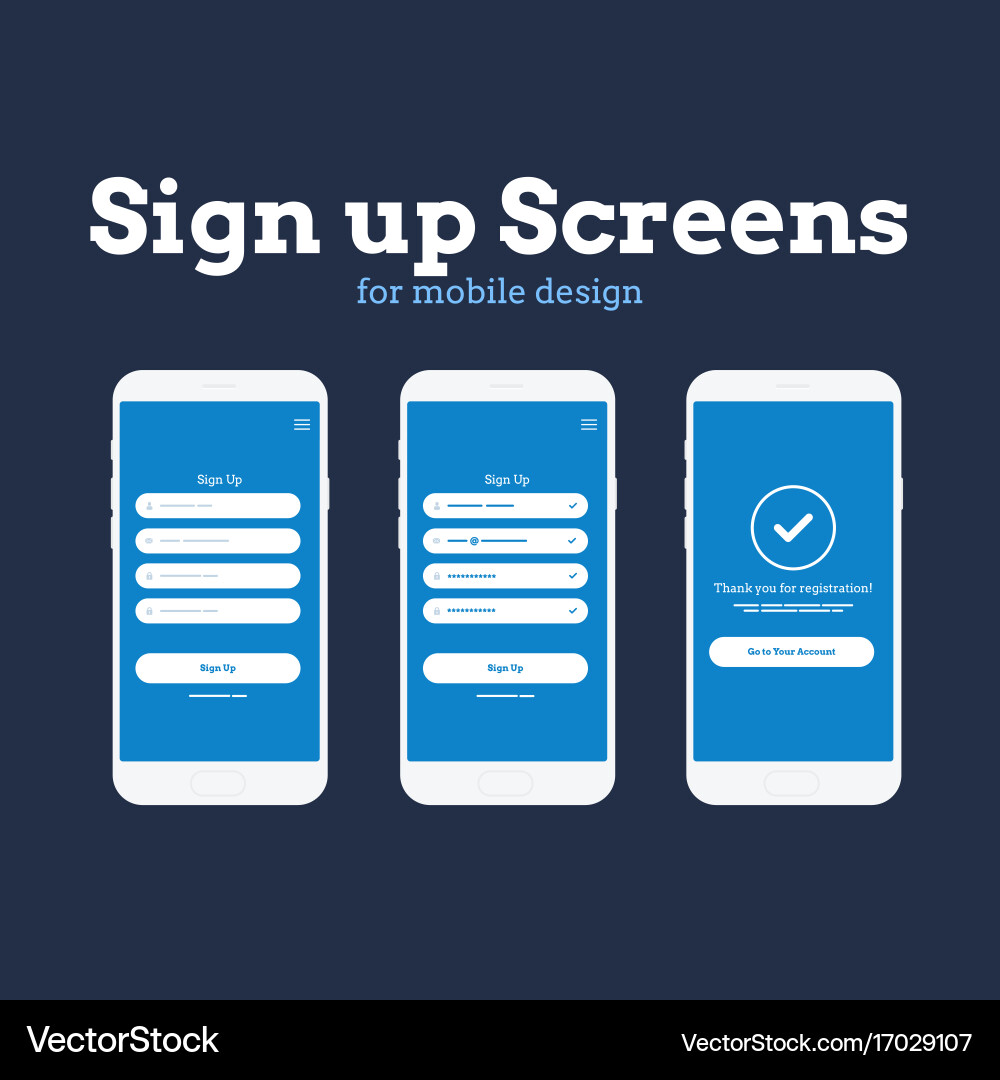 Mobile App Wireframe UI Kit vector image
