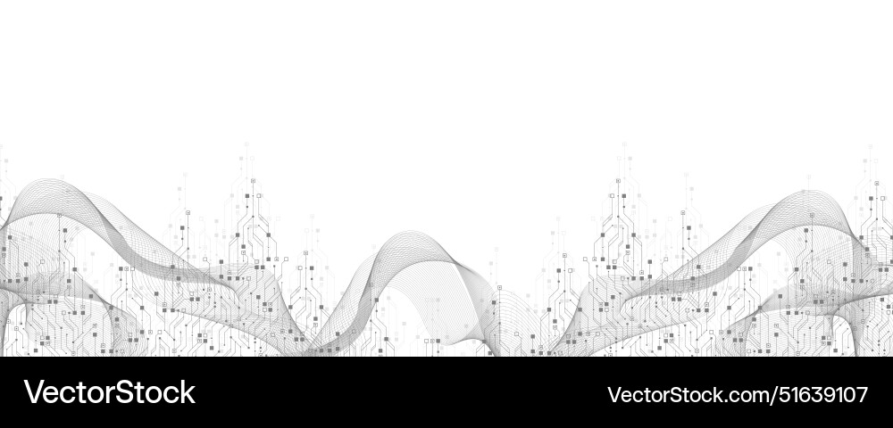 Quantum computer technologies concept futuristic Quantum computer technologies concept futuristic vector image
