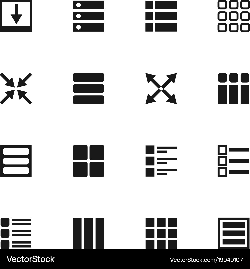 User Interface Navigation Icons vector image