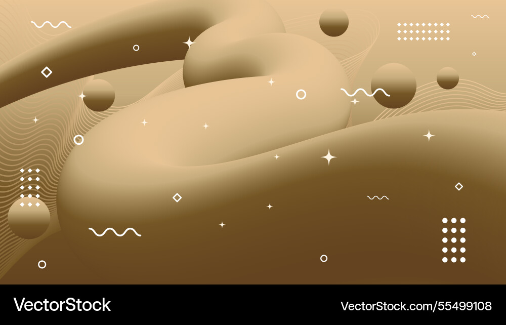 Abstract modern background of flowing element vector image