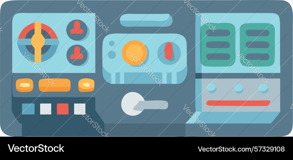 Control panel modern interface for systems vector image