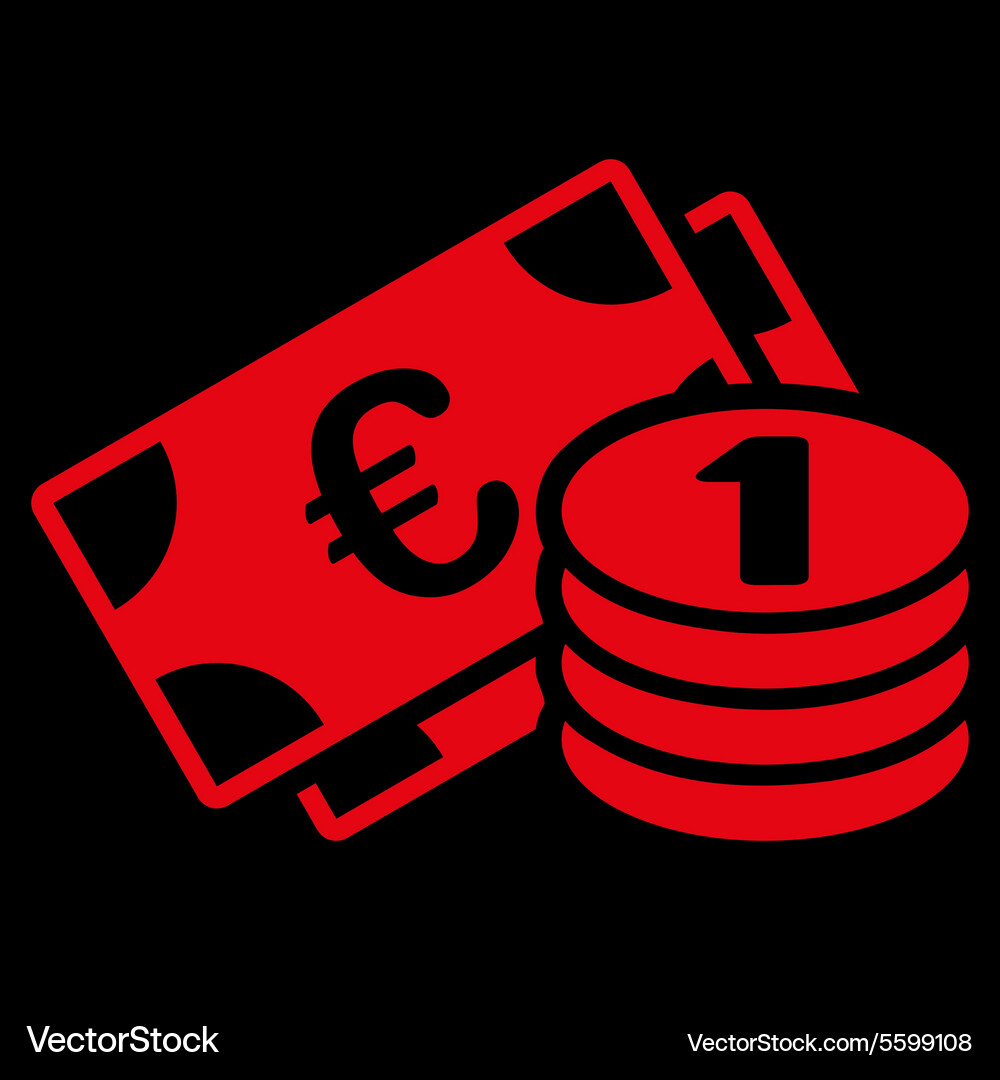 Euro money icon Vector Image