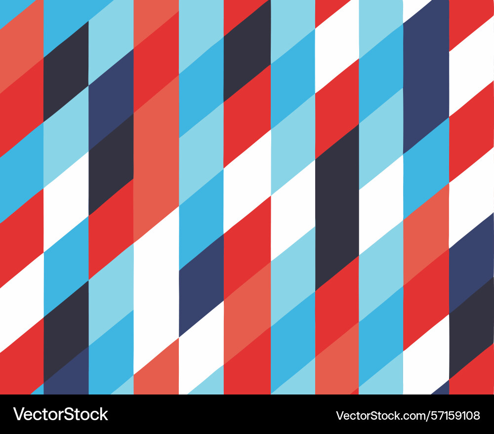 Geometric pattern with colorful triangles Vector Image