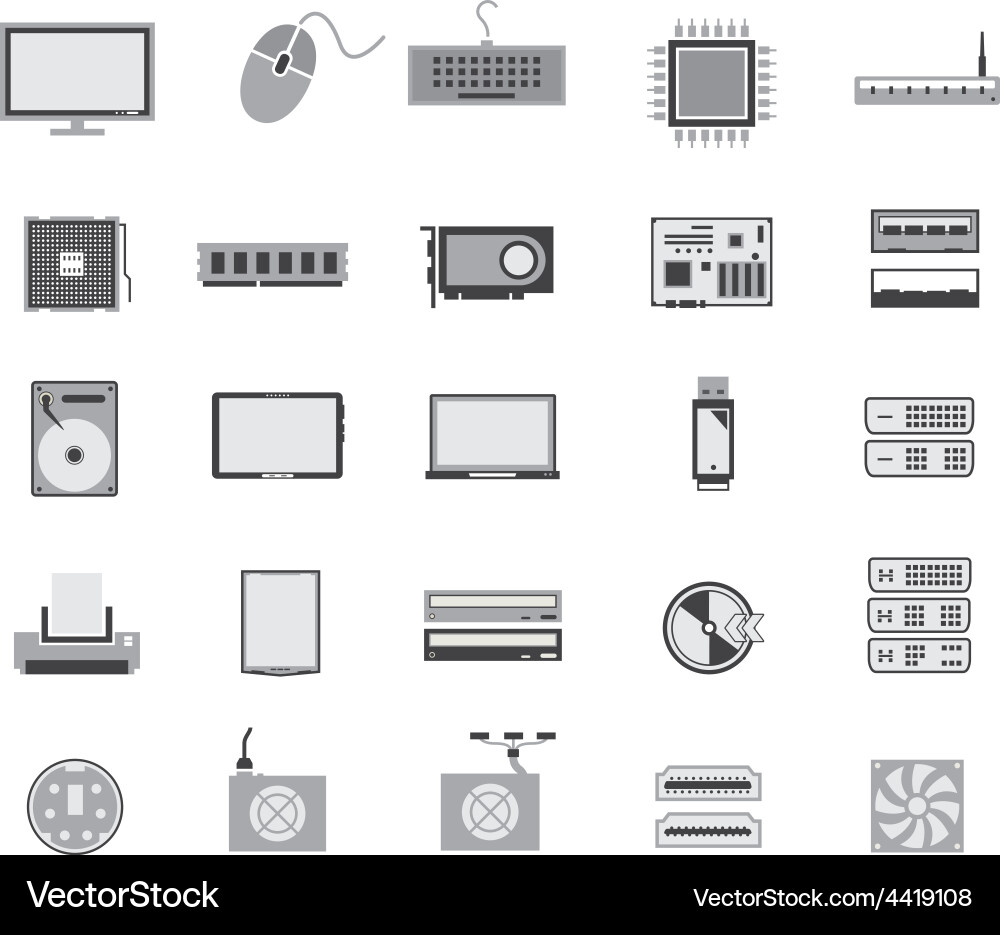 Modern Computer Icon vector image