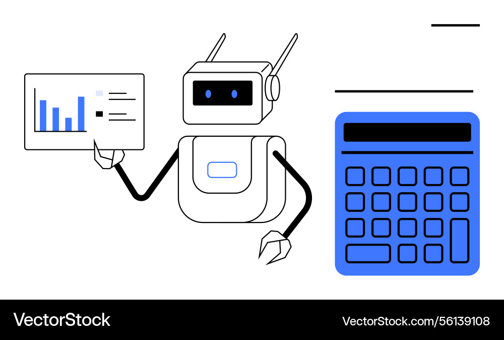 Roboteranalyse von Finanzdaten mit Graphen Roboteranalyse von Finanzdaten mit Graphen vektorbild