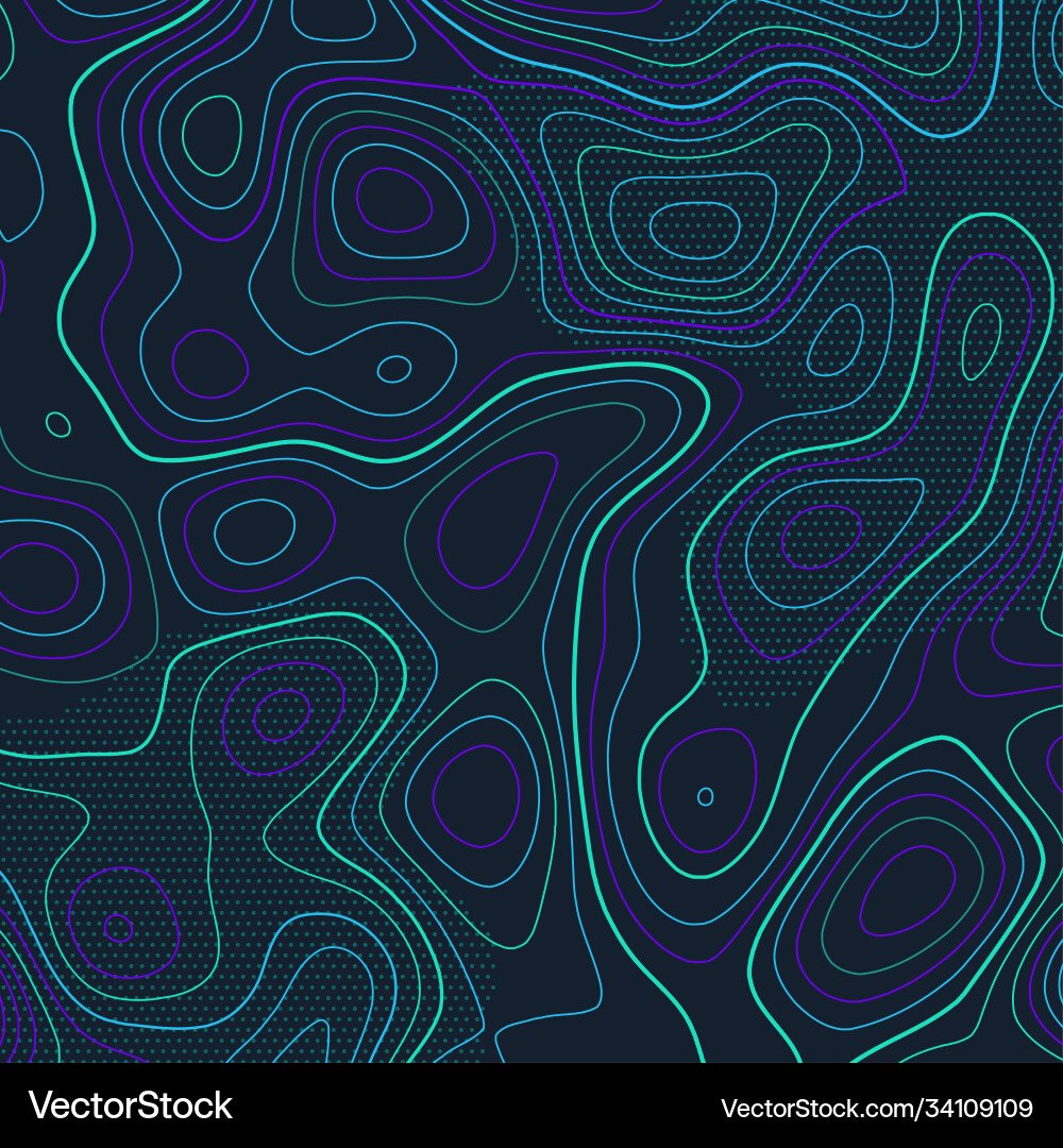 Abstract background with a topography map design Vector Image
