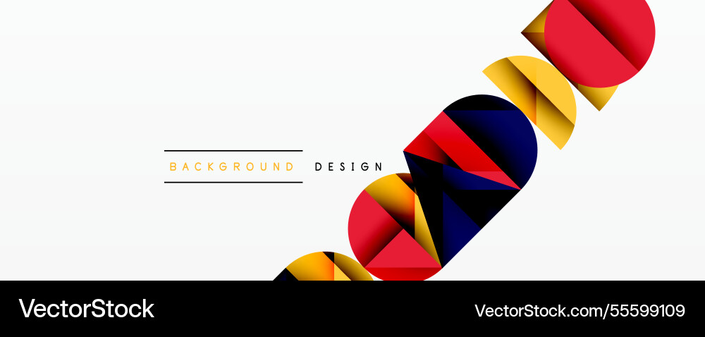 Abstract geometric pattern with intersecting vector image