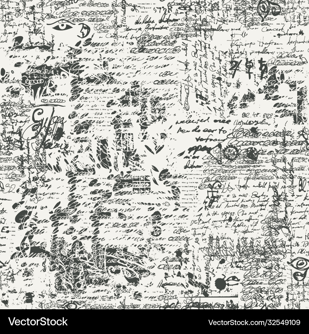 Retro Scribble Pattern vector image