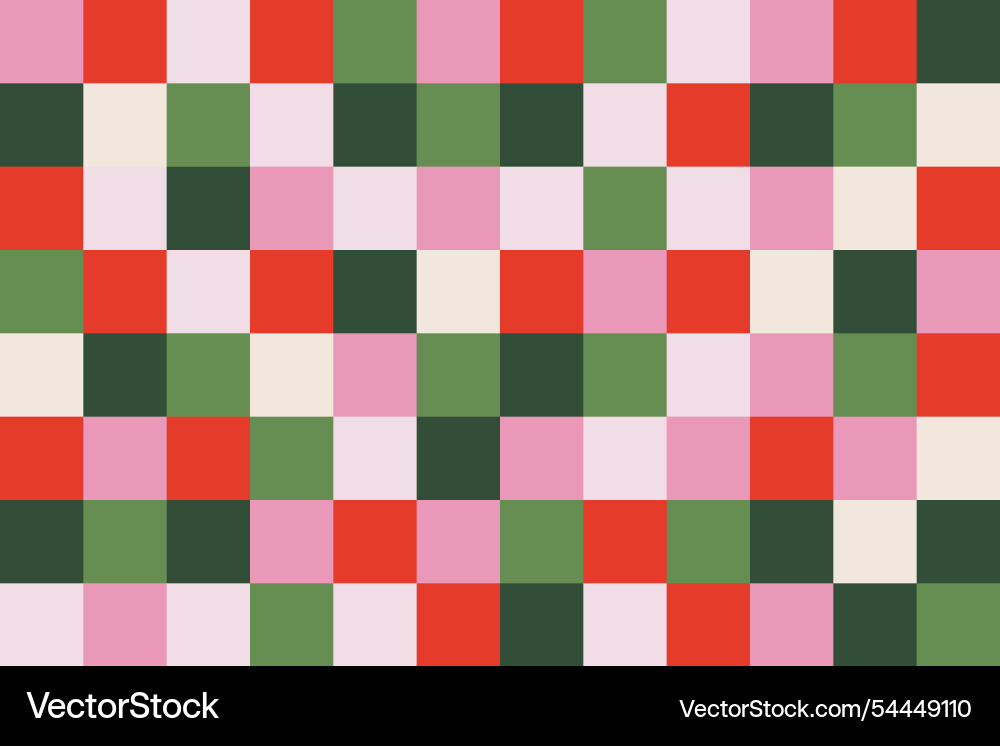 Abstract square geometry pattern colorful mosaic Vector Image