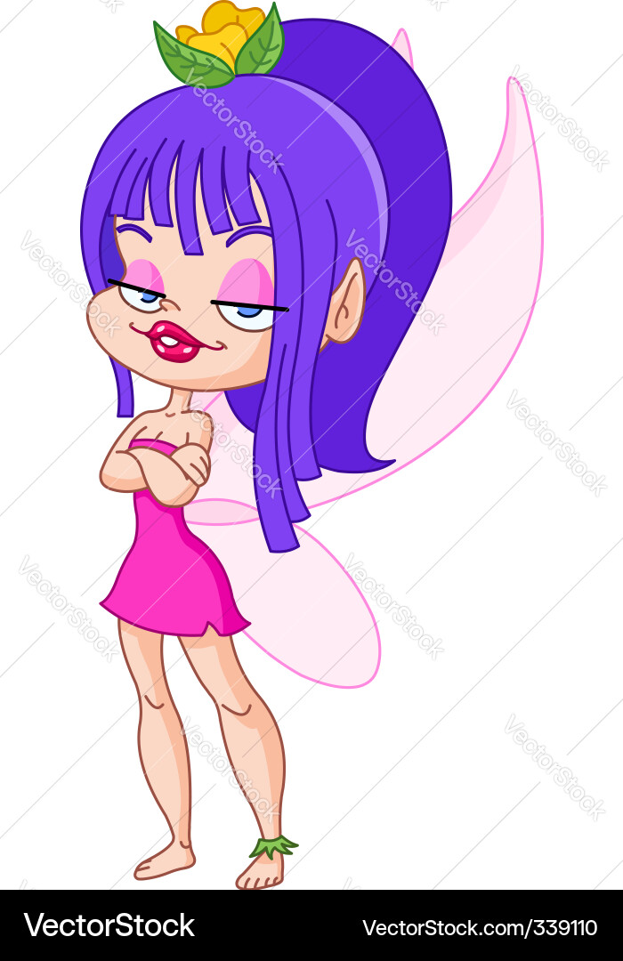 Adorable Fairy Girl vector image