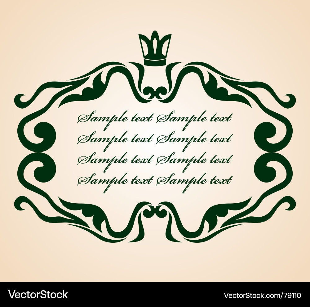 Elegant Vintage Frame Vector Image