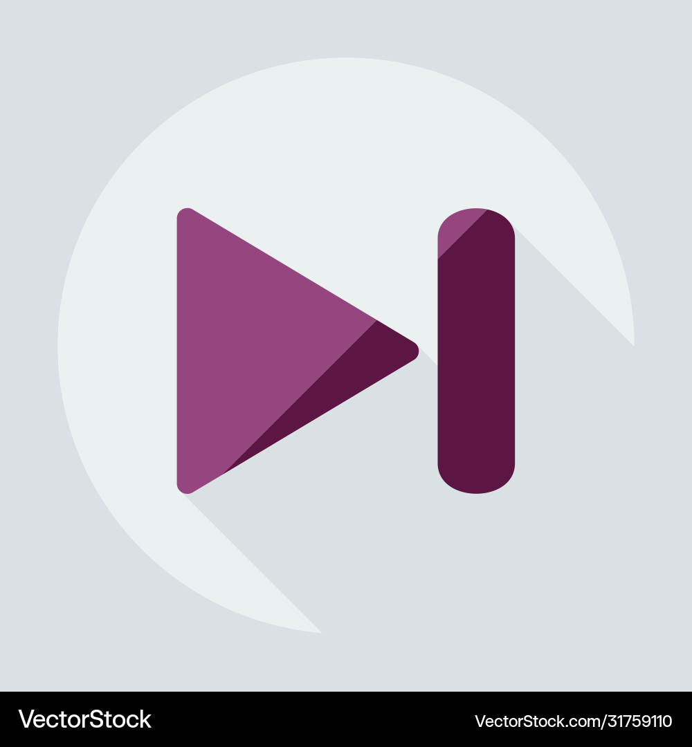 Flat modern design with shadow icon player Flat modern design with shadow icon player vector image