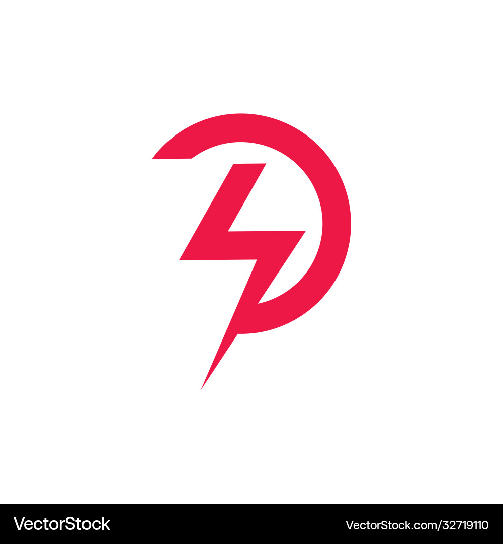 Lightning S Shape Logo Vector Image