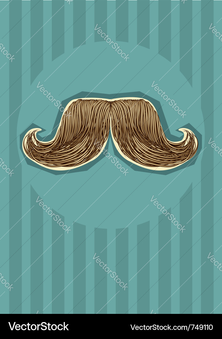 Mustaches background for design Vector Image