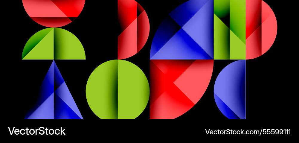 Abstract geometric pattern with intersecting vector image