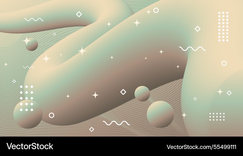 Abstract modern background of flowing element vector image