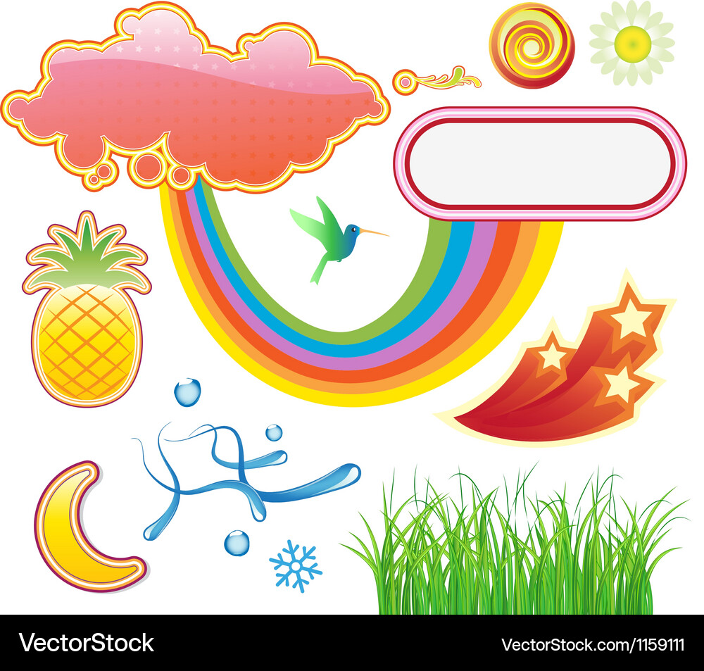 Design elements Vector Image