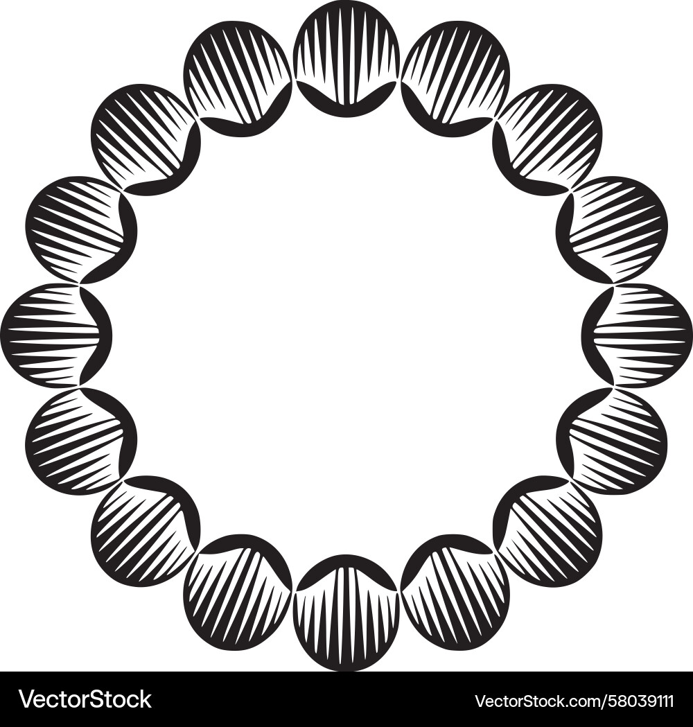 Intricate Circular Pattern Vector Image