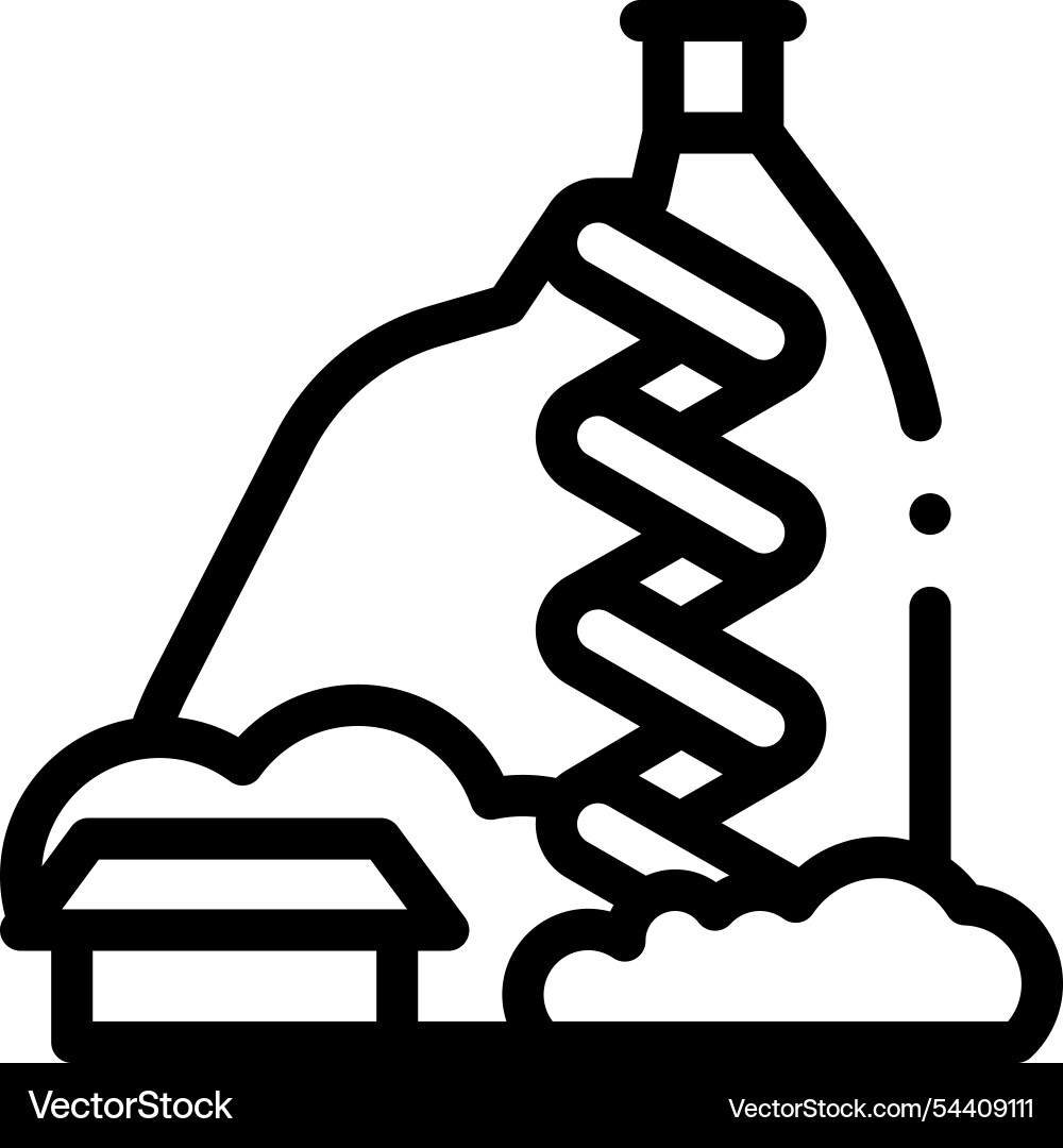 Lab coat icon thin linear style design isolated Vector Image