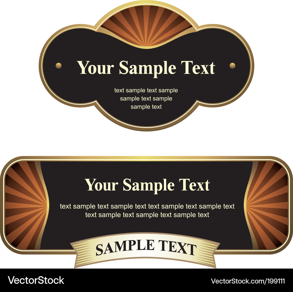 Label Collection - Decorative Elements Vector Image