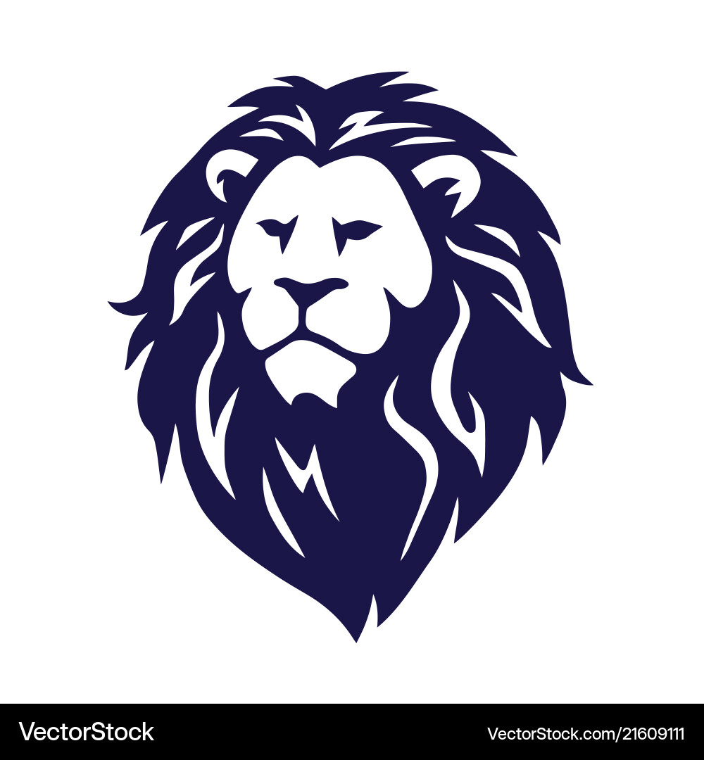 Lion Head Logo Icon vector image