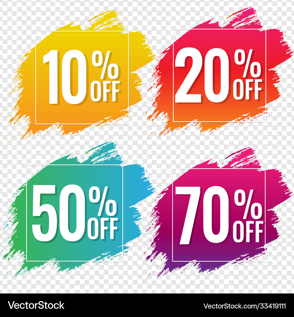 Sale banner with color text blobs Sale banner with color text blobs vector image