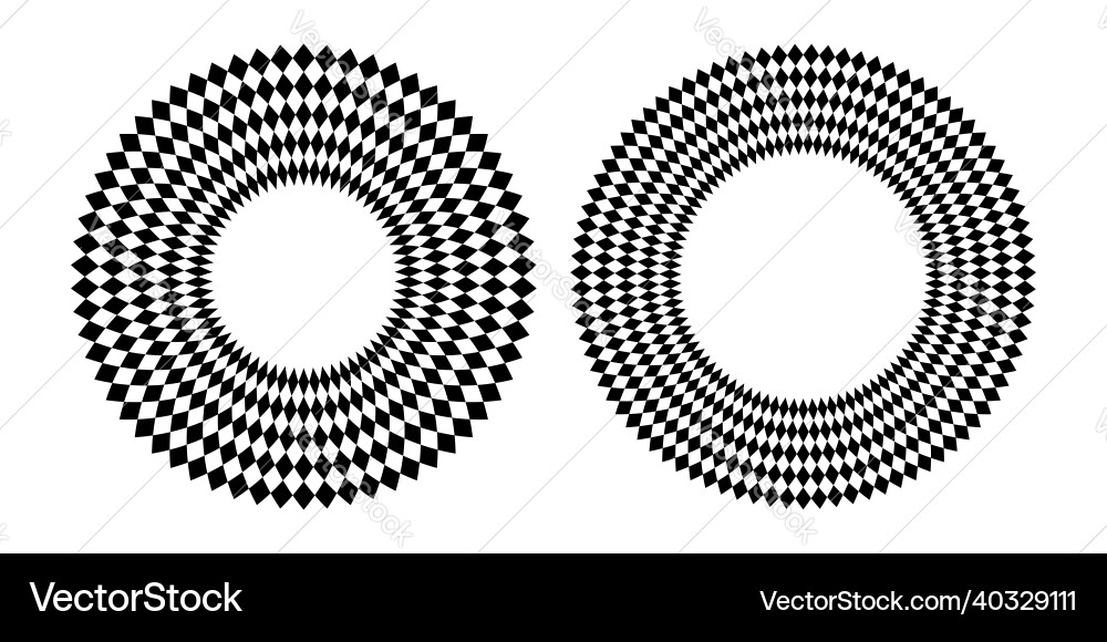 Set of abstract geometric circle patterns Set of abstract geometric circle patterns vector image