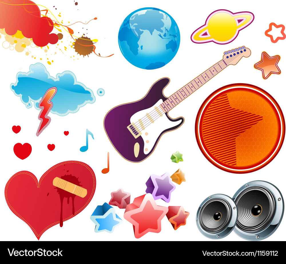 Design elements Vector Image