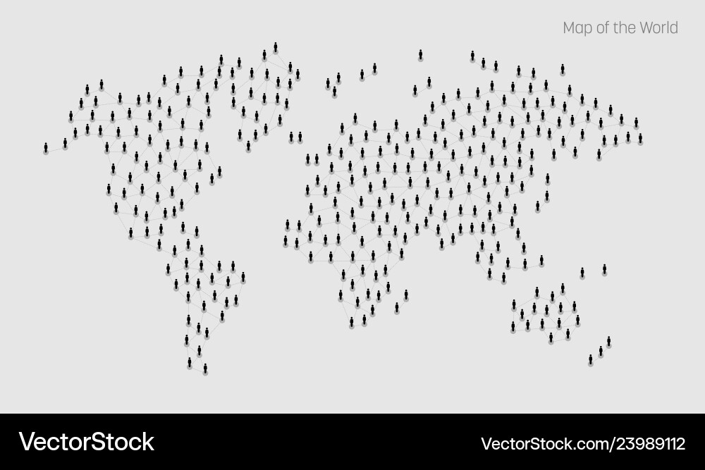 Global Connection Network vector image