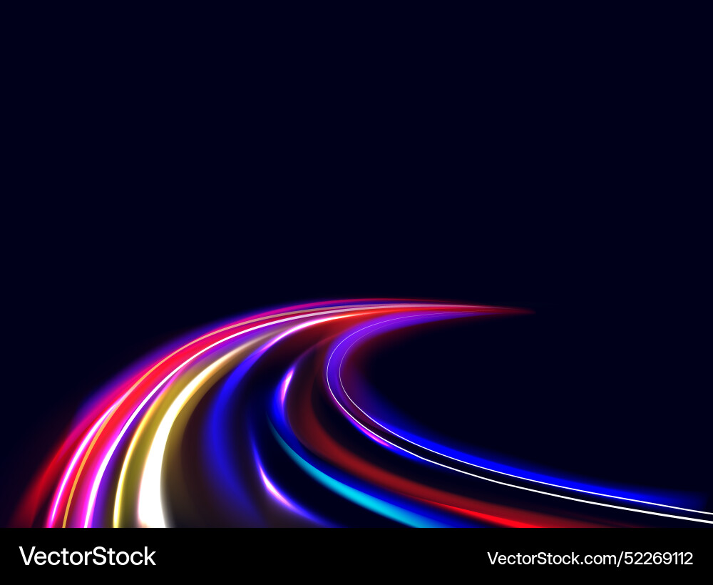 Light shining effect glowing shiny speed lines Light shining effect glowing shiny speed lines vector image