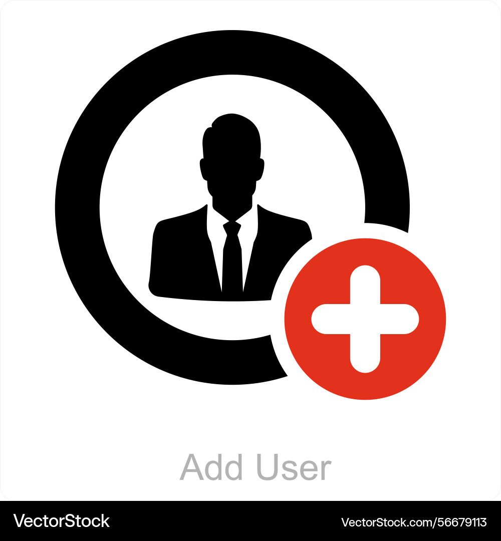 Add user icon concept Vector Image