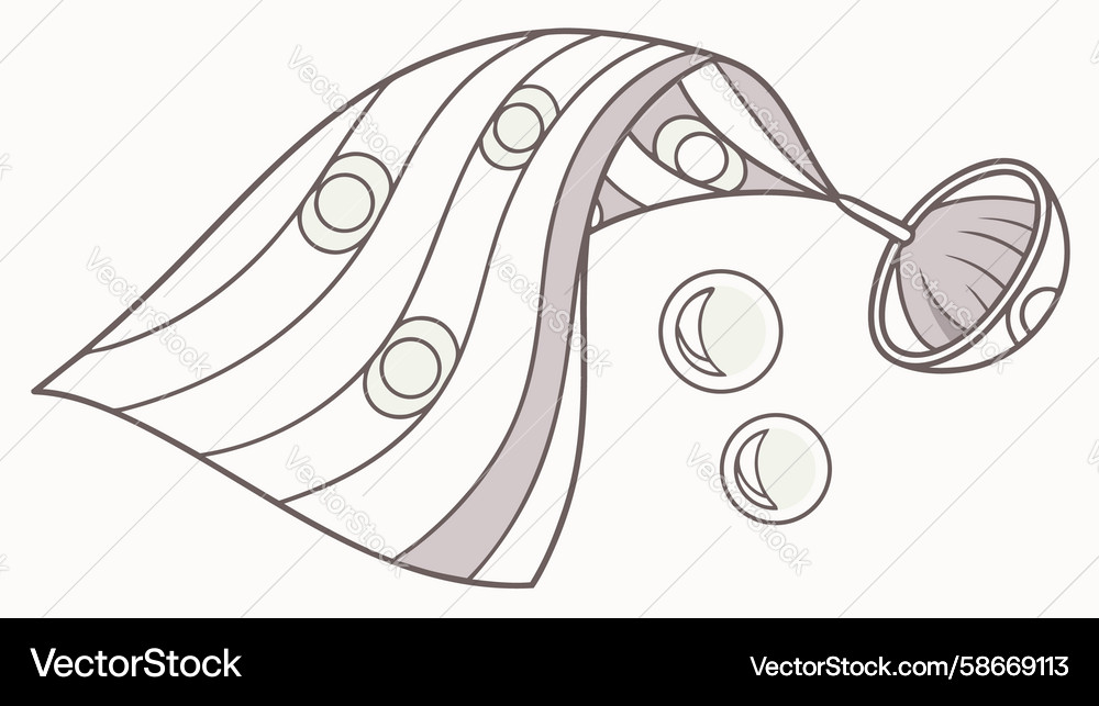 Dynamic abstract bubbles circular flowing Vector Image
