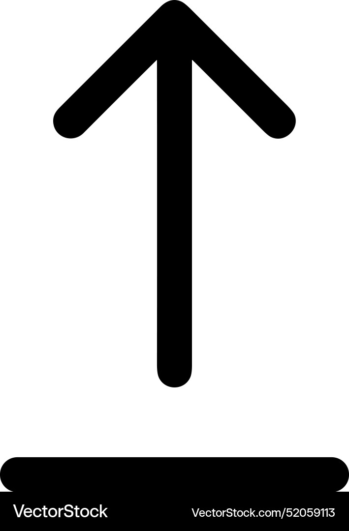 Upload outline icon symbol image Vector Image