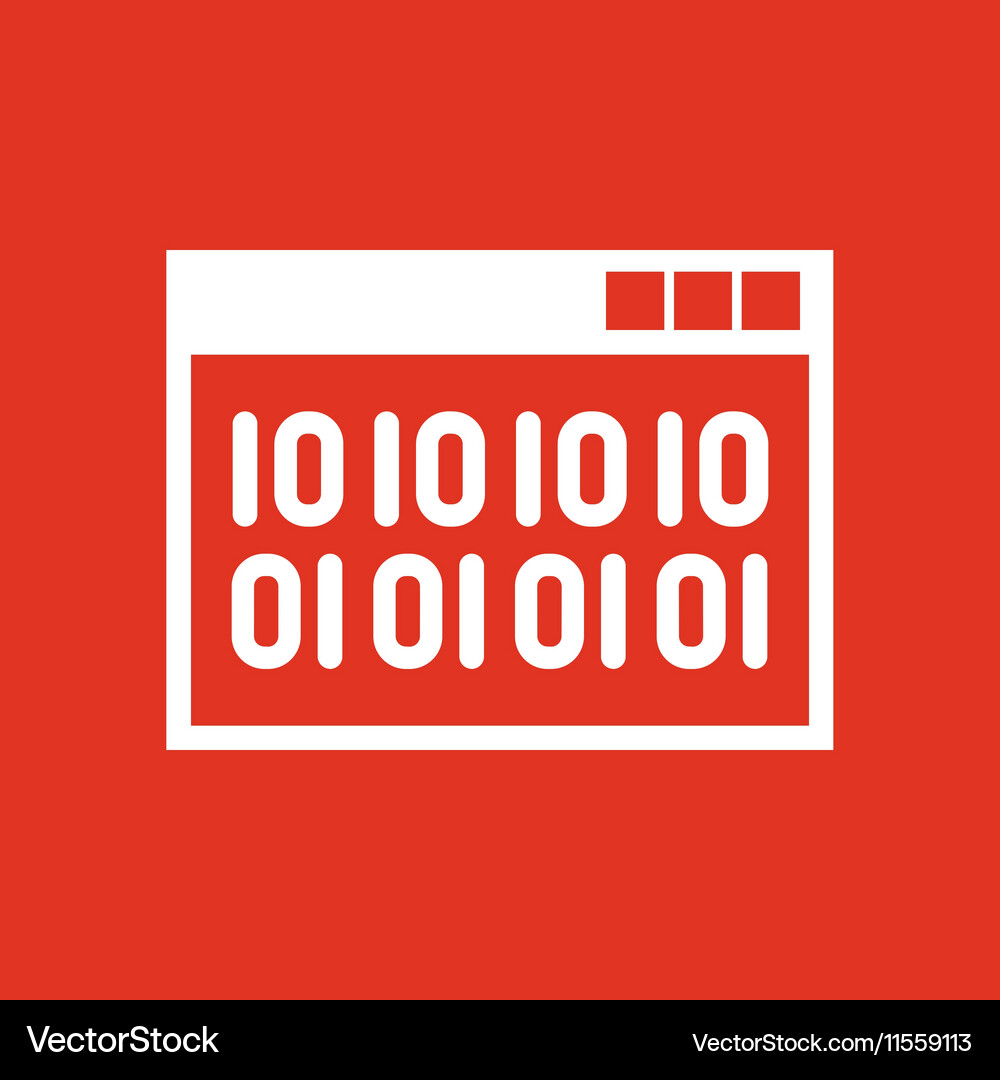 Web code icon www and browser development Vector Image