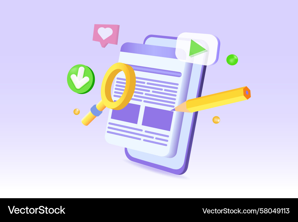 Web Development & Website Appearance Vector Image
