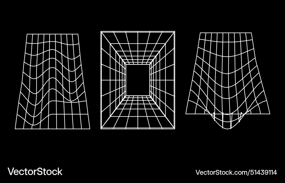 3d Drahtrahmen-Modelle von Objekten Netzwerkleitung 3d Drahtrahmen-Modelle von Objekten Netzwerkleitung vektorbild