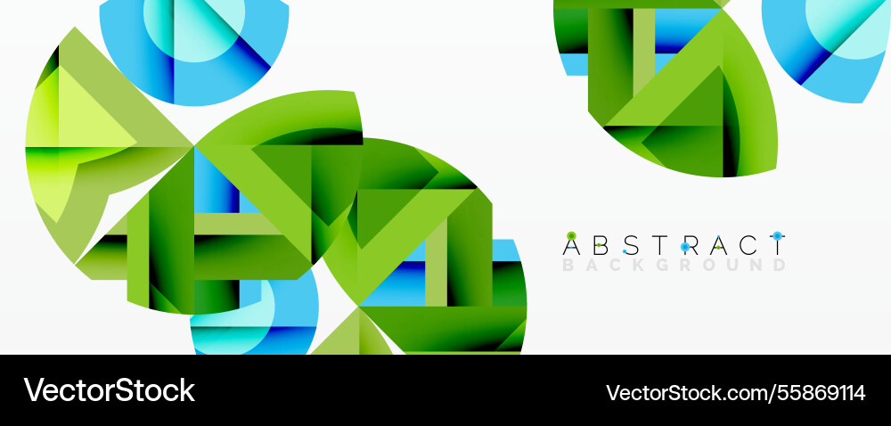 Abstract geometric composition with interlocking Abstract geometric composition with interlocking vector image