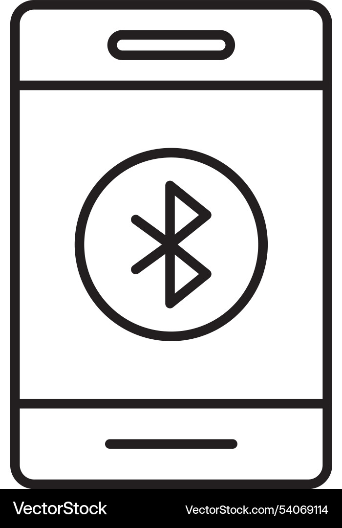 Bluetooth line icon design Vector Image
