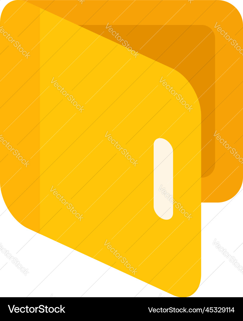 Mail folder icon flat contact interface Mail folder icon flat contact interface Vector Image