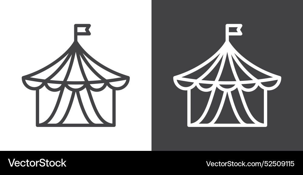Circus tent icon Royalty Free Vector Image - VectorStock