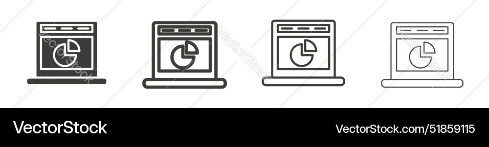 Dashboard icon set real time data monitor symbol Dashboard icon set real time data monitor symbol Vector Image