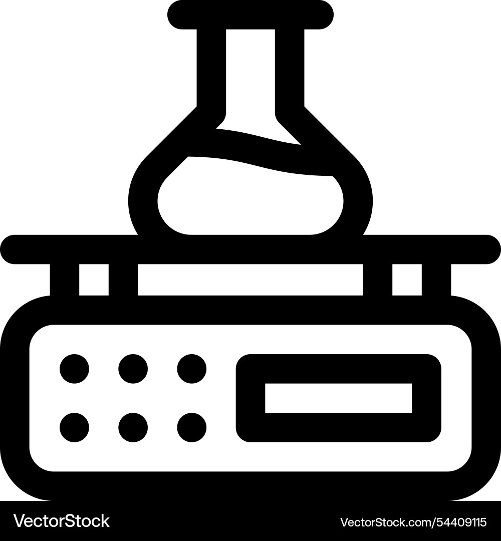 Lab icon thin linear style design isolated Lab icon thin linear style design isolated vector image