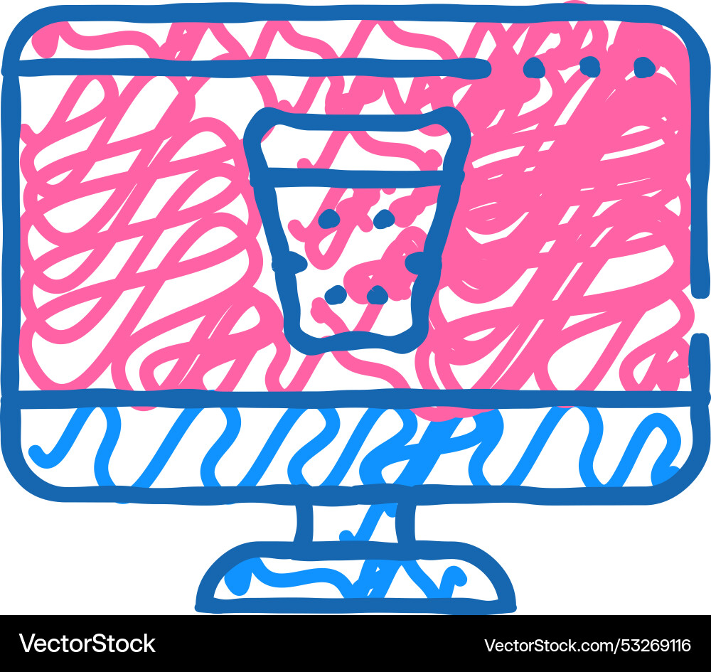 Delete digital information operating system icon Delete digital information operating system icon vector image