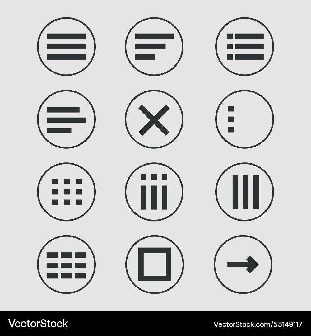 Menu for apps and web hamburger dropdown Menu for apps and web hamburger dropdown vector image
