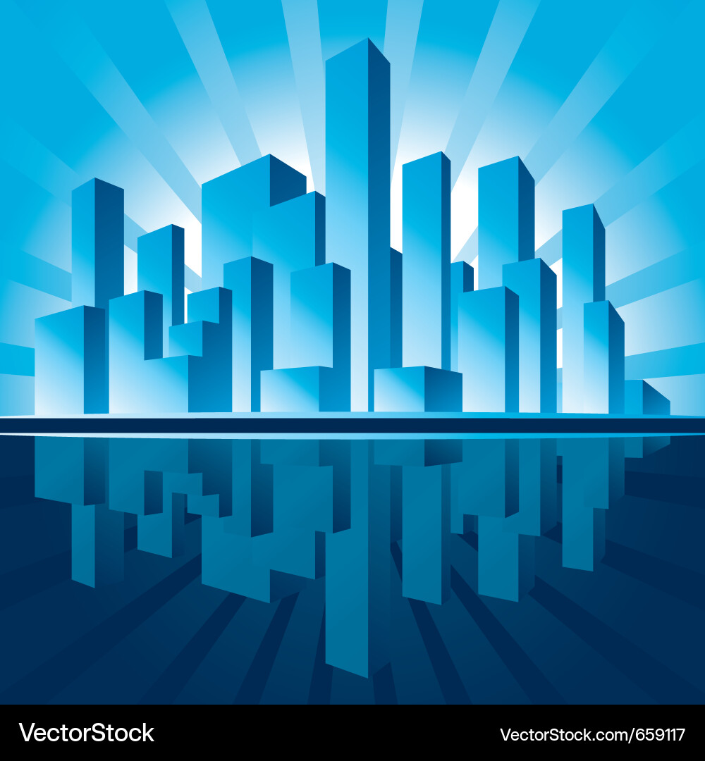 Skyscrapers Royalty Free Vector Image - VectorStock