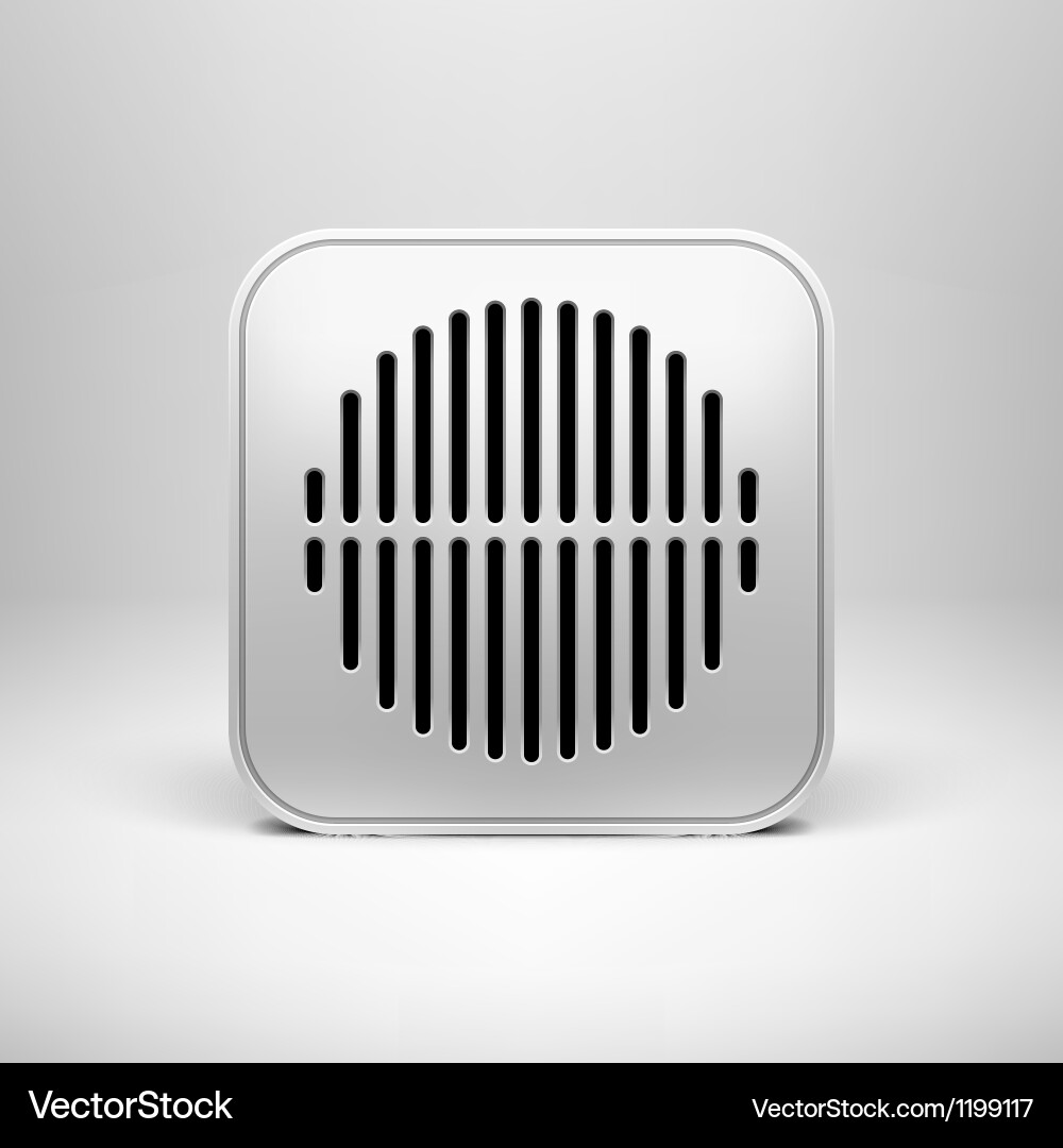 Technology blank app icon template Vector Image